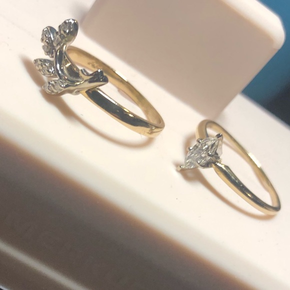 14k gold bridal set - Picture 4 of 6